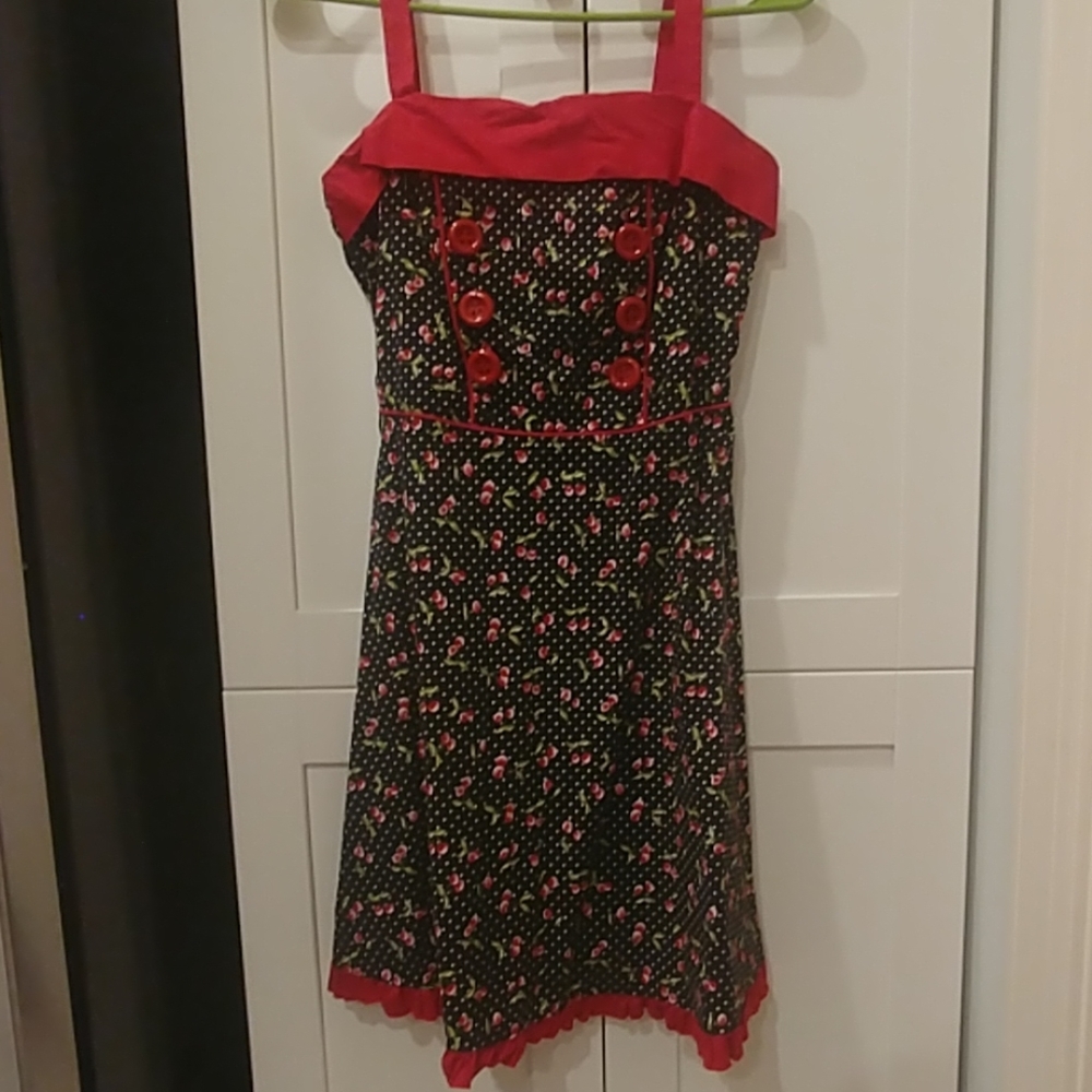True Love Polka Dot Cherry Dress